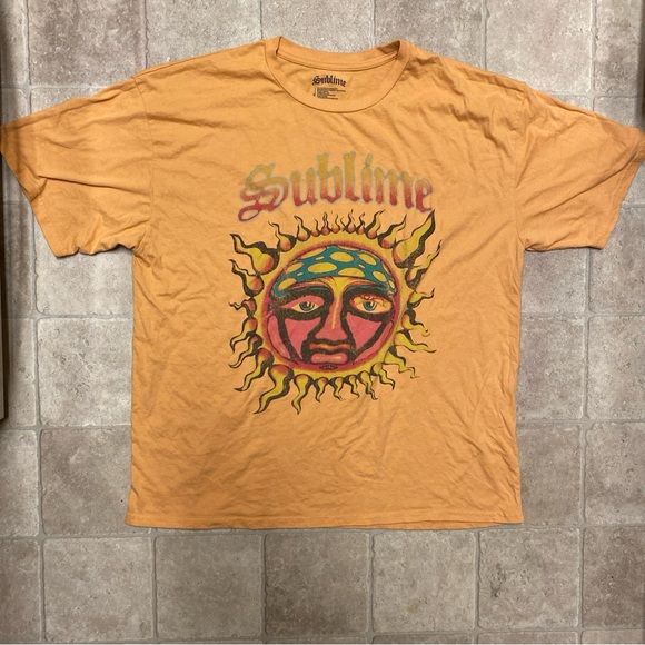 Sublime | Shirts | Sublime Tshirt L Measurement Yellow | Poshmark
